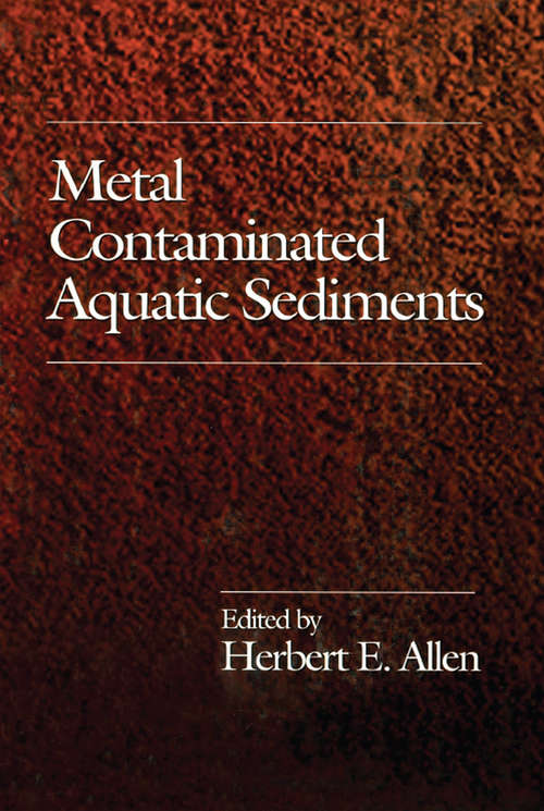Book cover of Metal Contaminated Aquatic Sediments