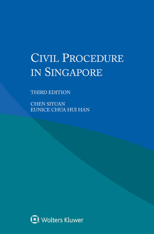 Book cover of Civil Procedure in Singapore (3)