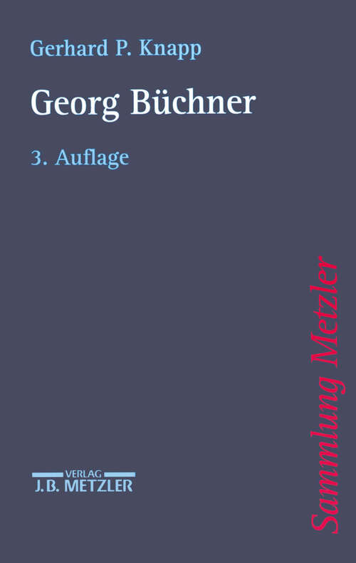 Book cover of Georg Büchner (3. Aufl. 2000) (Sammlung Metzler)