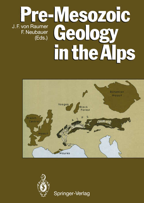 Book cover of Pre-Mesozoic Geology in the Alps (1993)