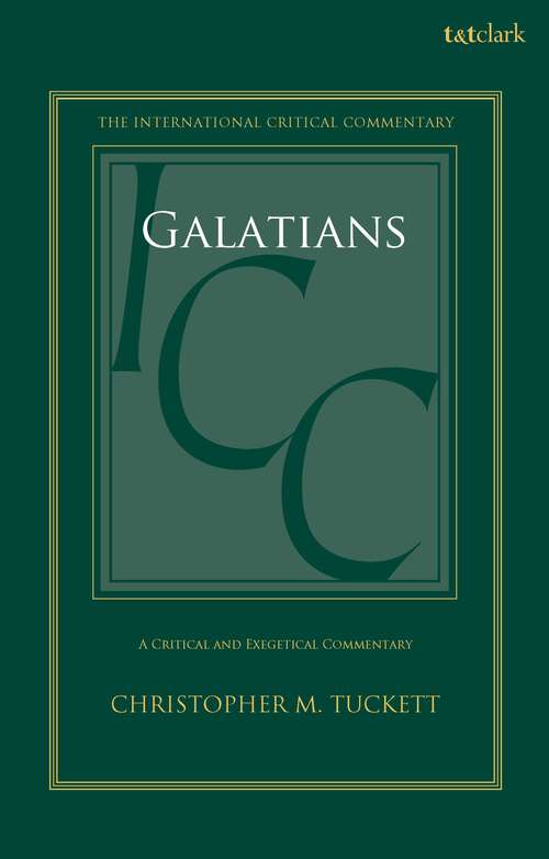 Book cover of Galatians: A Critical and Exegetical Commentary (International Critical Commentary)