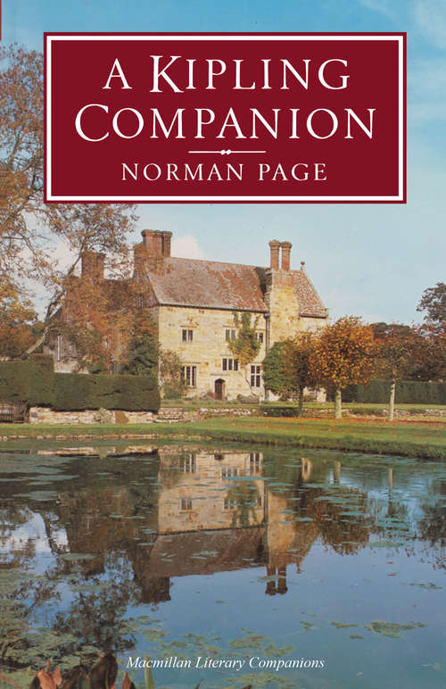 Book cover of Kipling Companion (1st ed. 1984) (Literary Companions)