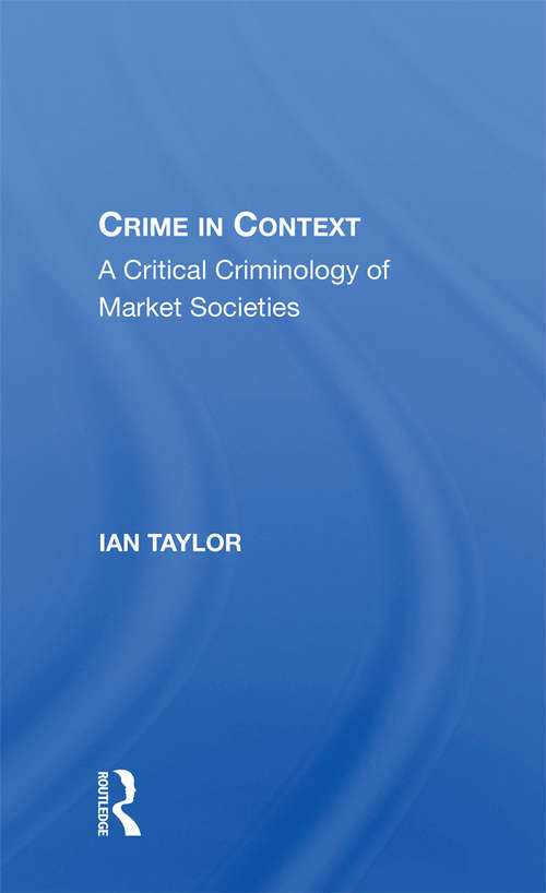 Book cover of Crime In Context