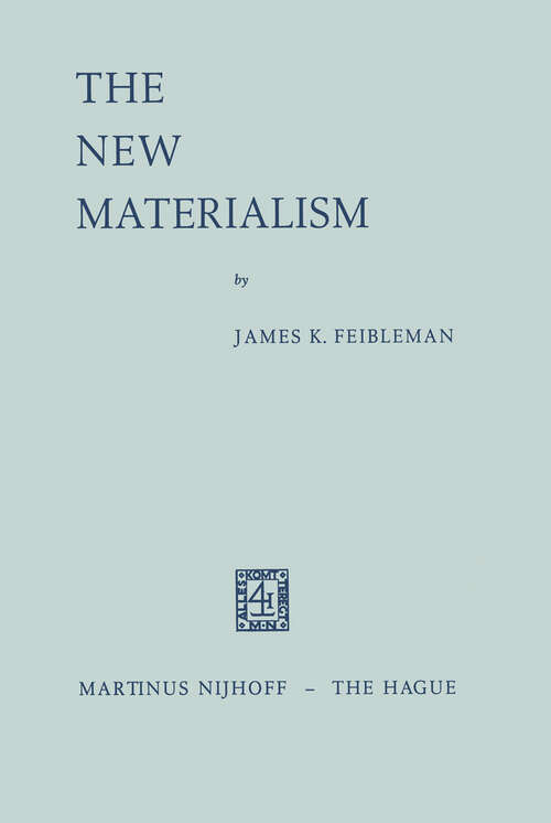Book cover of The New Materialism (1970)