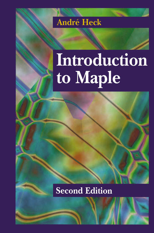 Book cover of Introduction to Maple (2nd ed. 1996)