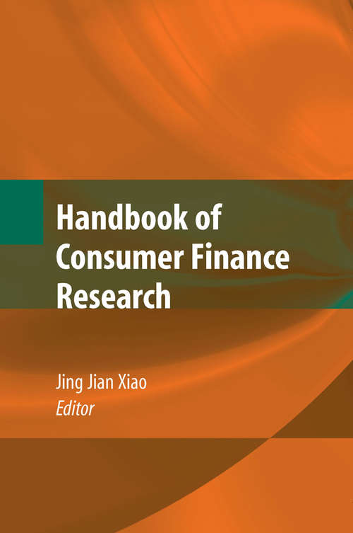 Book cover of Handbook of Consumer Finance Research (2008)