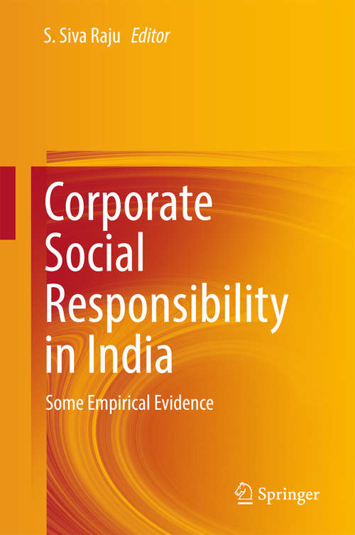 Book cover of Corporate Social Responsibility in India: Some Empirical Evidence