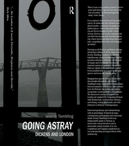 Book cover of Going Astray: Dickens and London