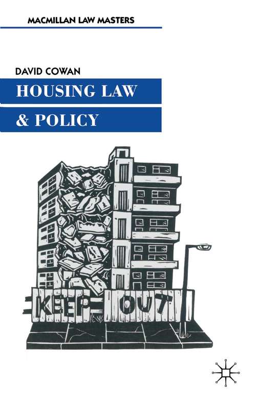 Book cover of Housing Law and Policy (1st ed. 1999)