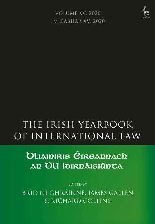 Book cover of The Irish Yearbook of International Law, Volume 15, 2020 (Irish Yearbook of International Law)