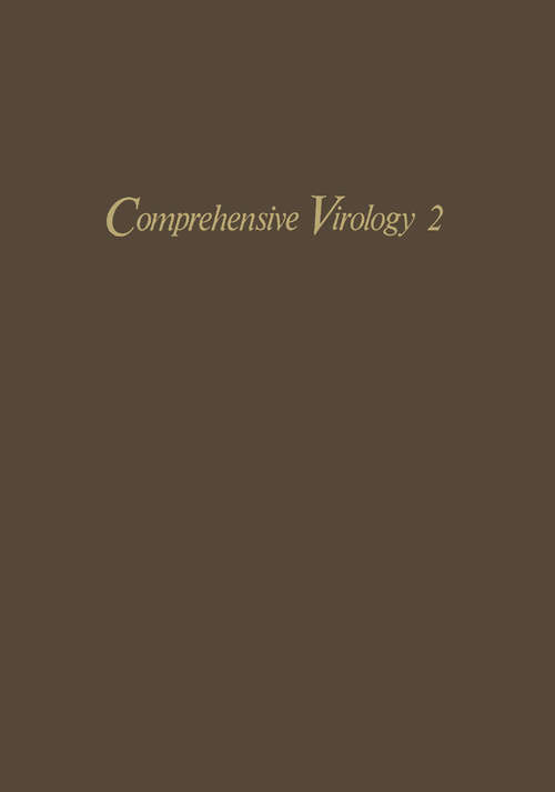 Book cover of Comprehensive Virology: Reproduction of Small and Intermediate RNA Viruses (1974) (Comprehensive Virology #2)
