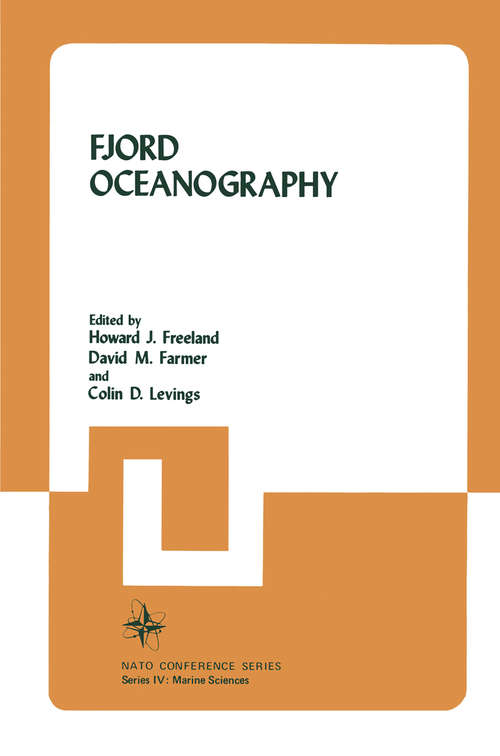 Book cover of Fjord Oceanography: Proceedings Of The Nato Conference On Fjord Oceanography, Held In Victoria, British Columbia, Canada, June 4-8 1979 (PDF) (1980) (Nato Conference Series #4)