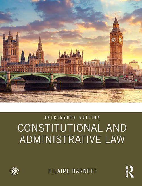 Book cover of Constitutional and Administrative Law (13)