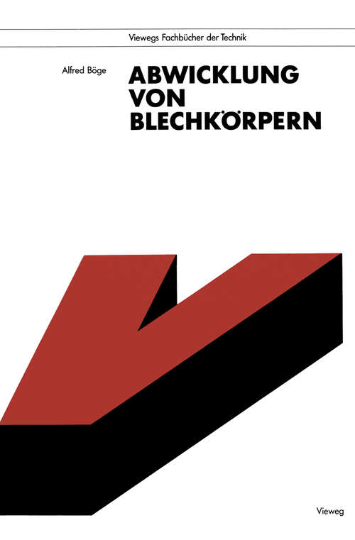 Book cover of Abwicklung von Blechkörpern (1992)