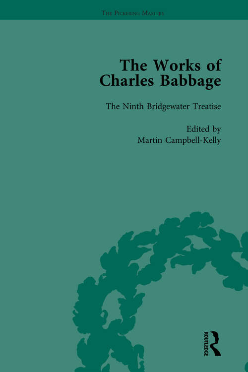 Book cover of The Works of Charles Babbage Vol 9