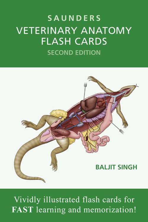 Book cover of Veterinary Anatomy Flash Cards -- E-Book (2)