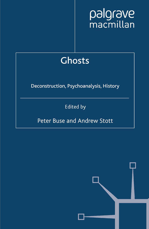 Book cover of Ghosts: Deconstruction, Psychoanalysis, History (1999)