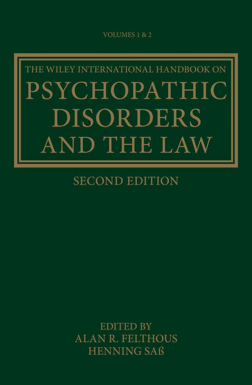 Book cover of The Wiley International Handbook on Psychopathic Disorders and the Law