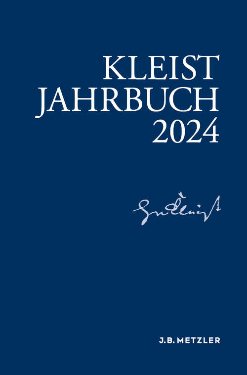 Book cover of Kleist-Jahrbuch 2024 (2024) (Kleist-Jahrbuch)