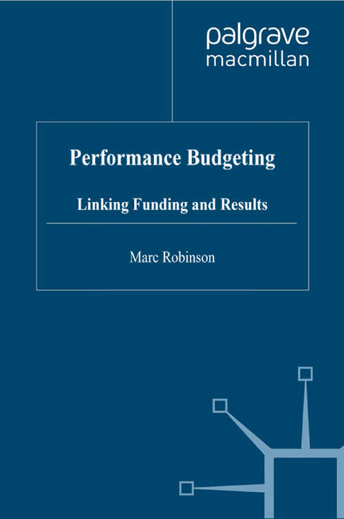 Book cover of Performance Budgeting: Linking Funding and Results (2007) (Procyclicality of Financial Systems in Asia)