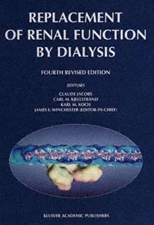 Book cover of Replacement of Renal Function by Dialysis (4th ed. 1996)
