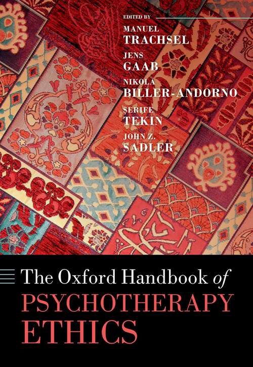 Book cover of Oxford Handbook of Psychotherapy Ethics