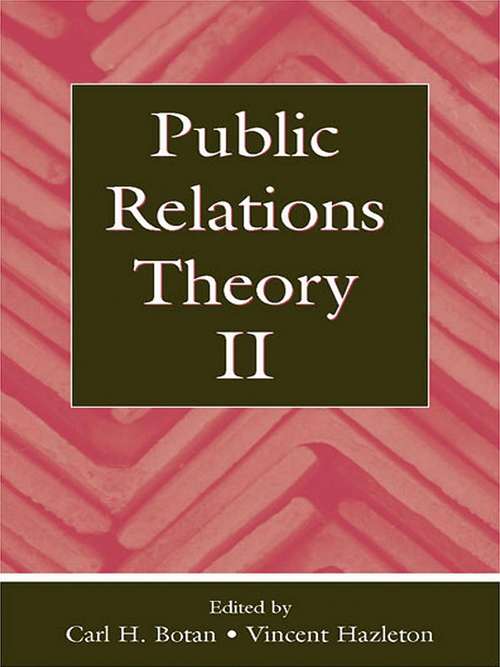 Book cover of Public Relations Theory II (Routledge Communication Series)