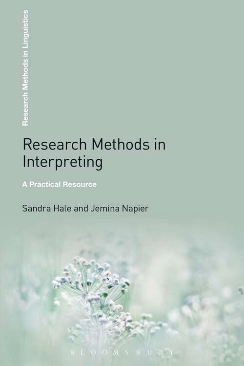 Book cover of Research Methods in Interpreting: A Practical Resource (Research Methods in Linguistics (PDF))