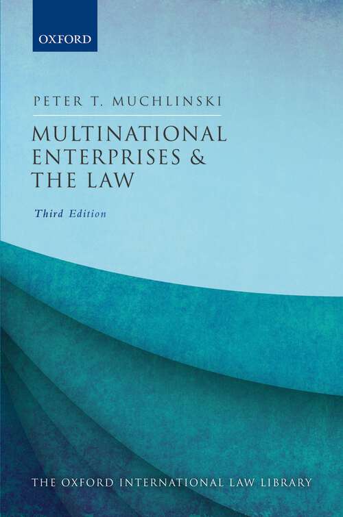 Book cover of Multinational Enterprises and the Law (Oxford International Law Library)