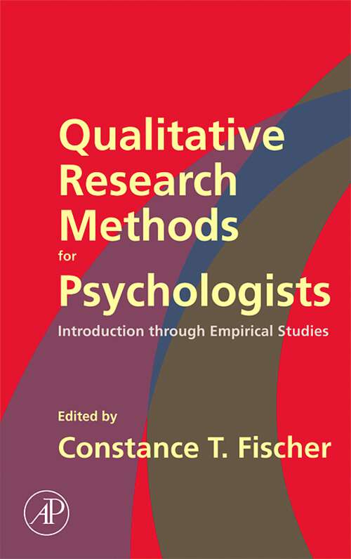 Book cover of Qualitative Research Methods for Psychologists: Introduction through Empirical Studies