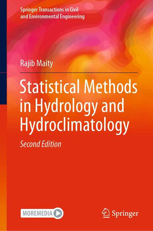 Book cover of Statistical Methods in Hydrology and Hydroclimatology (2nd ed. 2022) (Springer Transactions in Civil and Environmental Engineering)