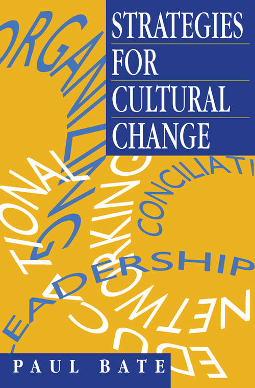 Book cover of Strategies for Cultural Change