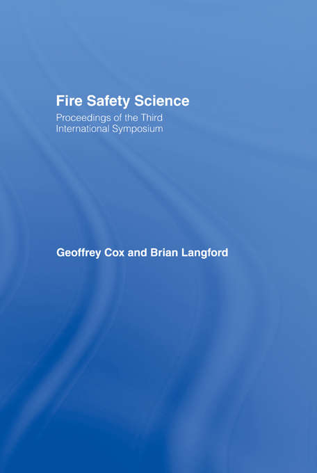 Book cover of Fire Safety Science