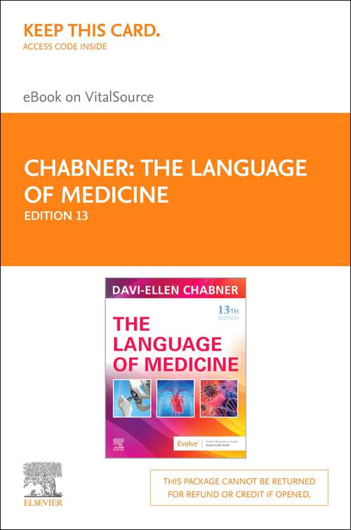 Book cover of The Language of Medicine E-Book: The Language of Medicine E-Book (13)