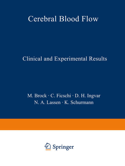 Book cover of Cerebral Blood Flow: Clinical and Experimental Results (1969)