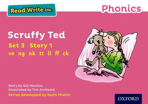 Book cover of Read Write Inc. Phonics: Pink Set 3 Storybook 1 Scruffy Ted