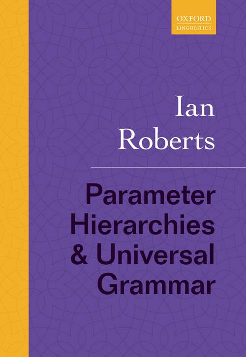 Book cover of Parameter Hierarchies and Universal Grammar