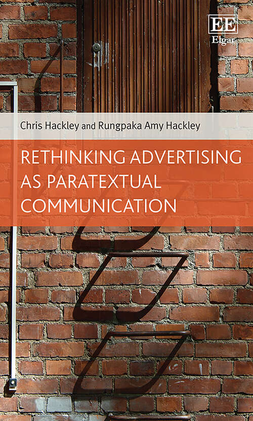 Book cover of Rethinking Advertising as Paratextual Communication