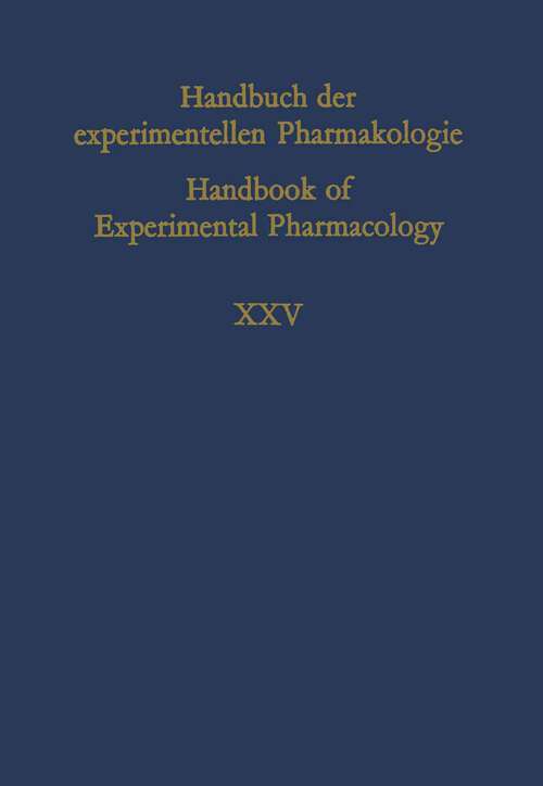 Book cover of Bradykinin, Kallidin and Kallikrein (1970) (Handbook of Experimental Pharmacology: 25 / 2)