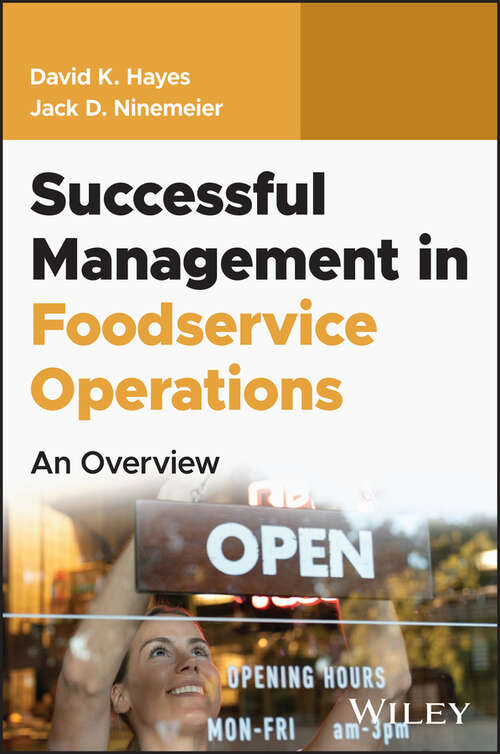 Book cover of Successful Management in Foodservice Operations: An Overview (1) (Foodservice Operations: The Essentials)