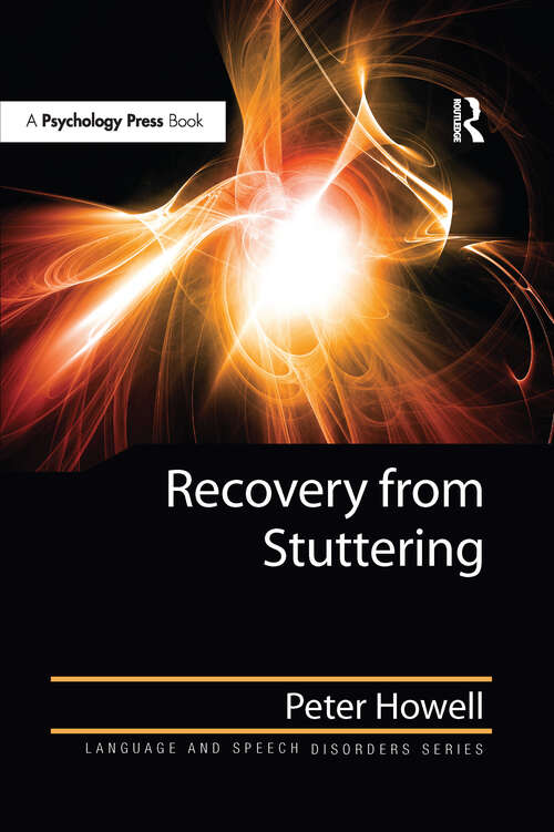 Book cover of Recovery from Stuttering