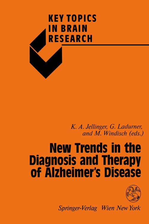 Book cover of New Trends in the Diagnosis and Therapy of Alzheimer’s Disease (1994) (Key Topics in Brain Research)