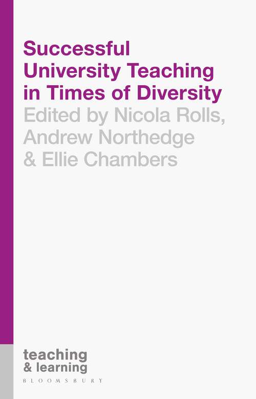 Book cover of Successful University Teaching in Times of Diversity (1st ed. 2018) (Teaching and Learning)