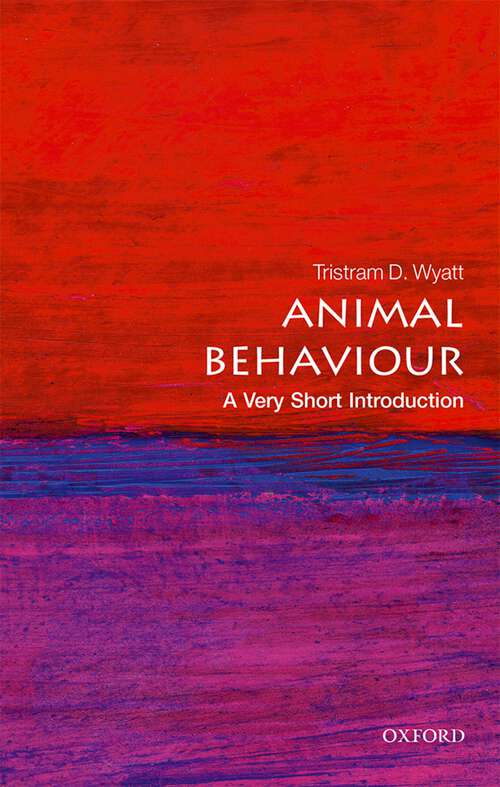 Book cover of Animal Behaviour: Communication By Smell And Taste (Very Short Introductions)