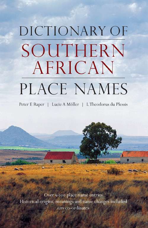 Book cover of Dictionary of Southern African Place Names