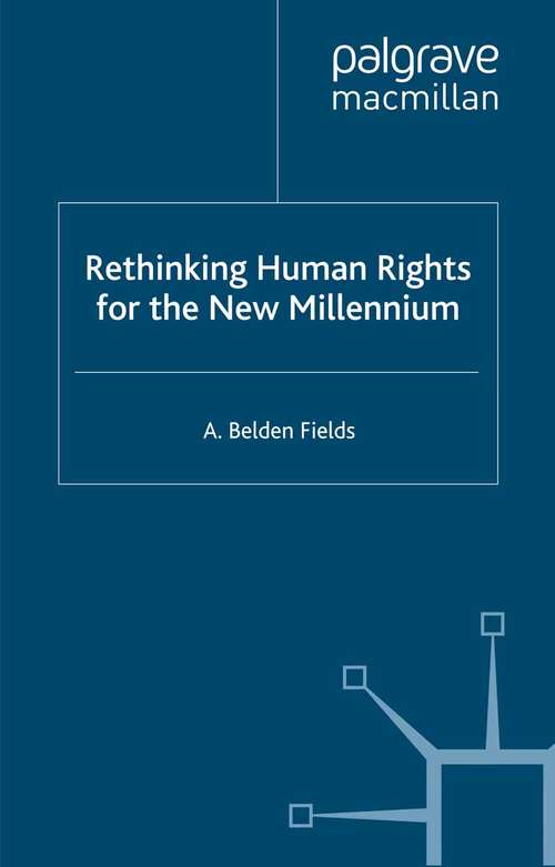 Book cover of Rethinking Human Rights for the New Millennium (2003)
