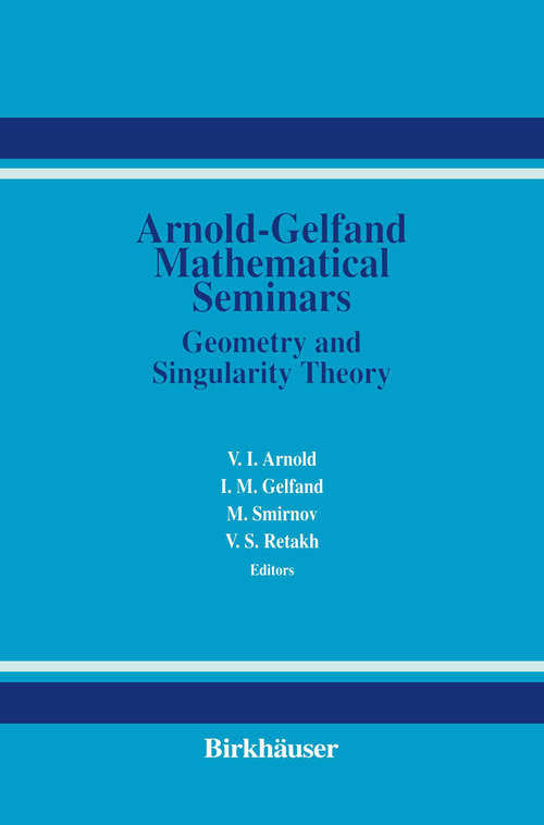 Book cover of The Arnold-Gelfand Mathematical Seminars (1997)