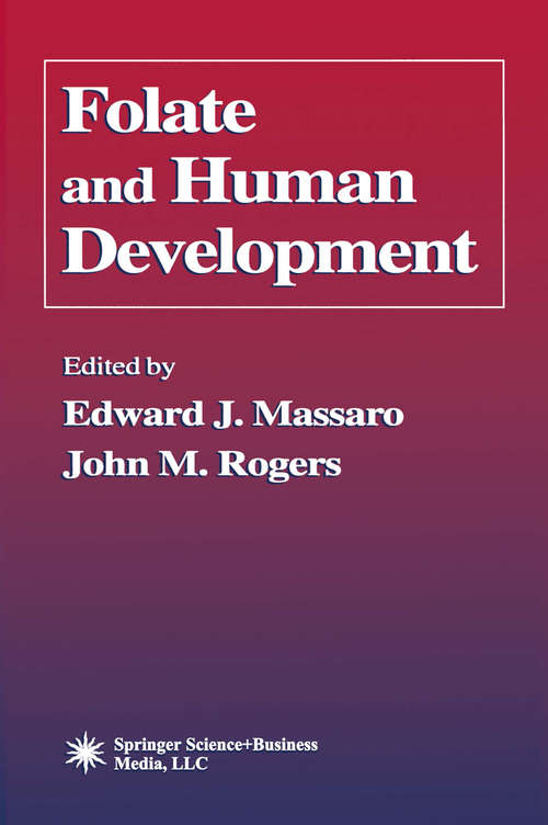 Book cover of Folate and Human Development (2002)