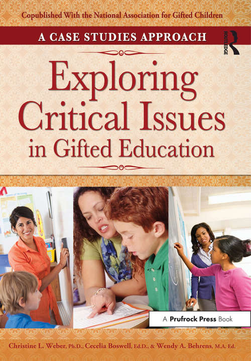 Book cover of Exploring Critical Issues in Gifted Education: A Case Studies Approach
