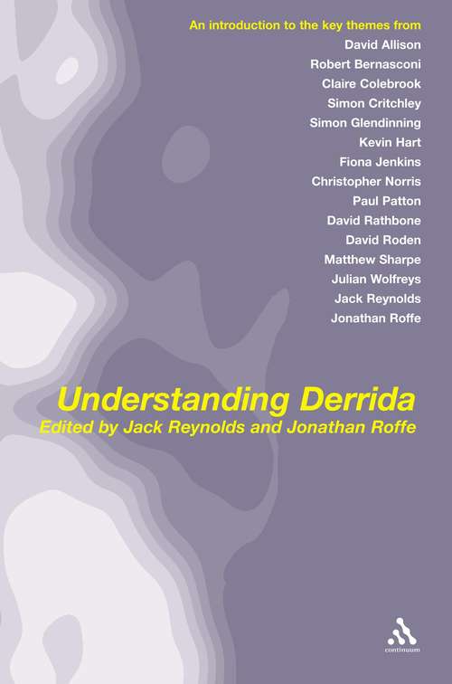 Book cover of Understanding Derrida